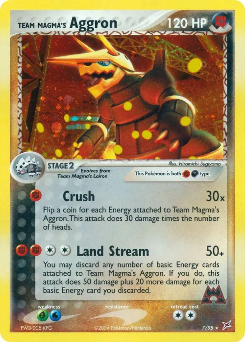 Team Magma's Aggron - Holo