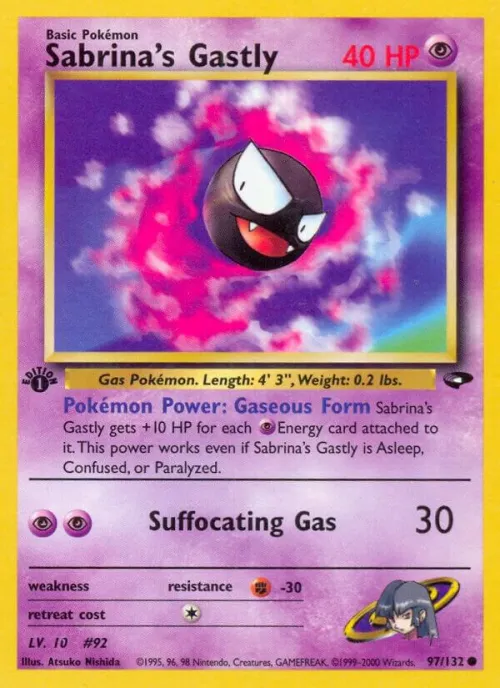 Sabrina's Gastly (97) - 1st Edition