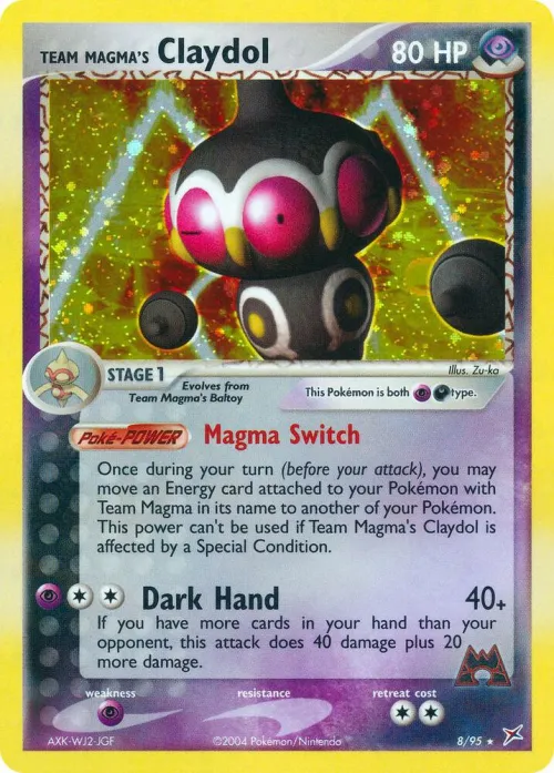 Team Magma's Claydol - Holo