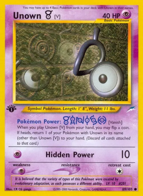 Unown [V] - 1st Edition