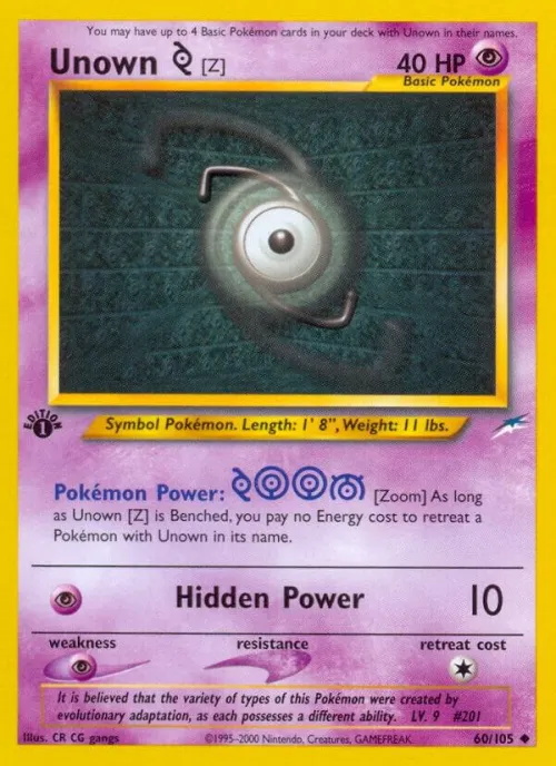 Unown [Z] - 1st Edition