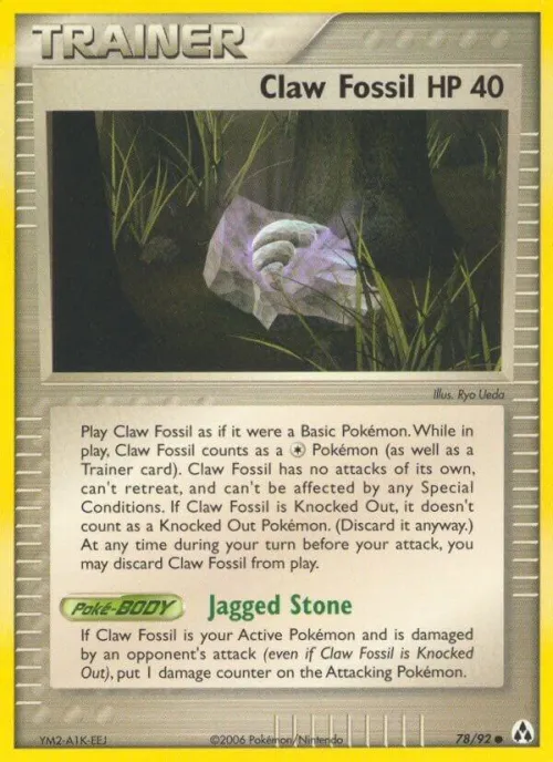 Claw Fossil - Reverse Holo