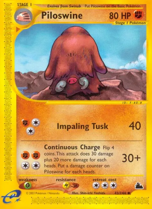 Piloswine (43) - Reverse Holo