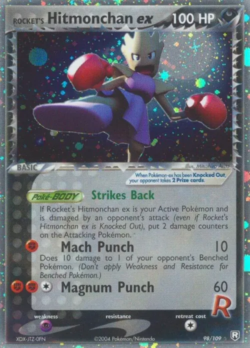 Rocket's Hitmonchan ex - Holo