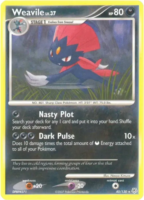 Weavile - Reverse Holo