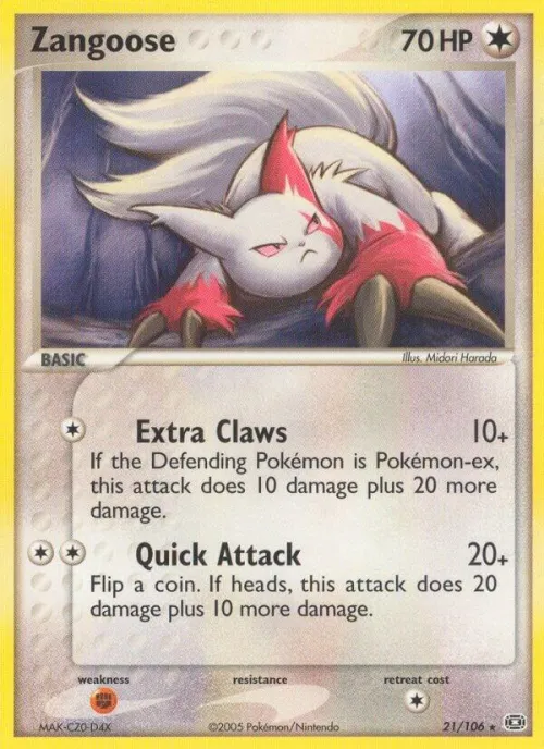 Zangoose - Reverse Holo