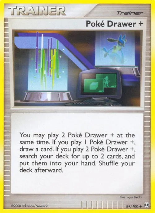 Poke Drawer + - Reverse Holo