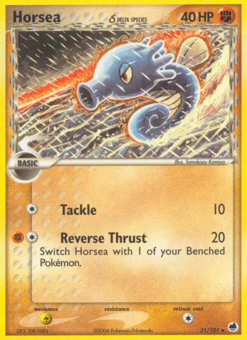 Horsea - 031/101 (Delta Species) - Reverse Holo