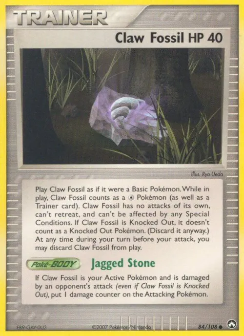 Claw Fossil - Reverse Holo