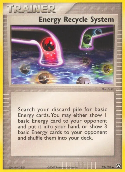 Energy Recycle System - Reverse Holo