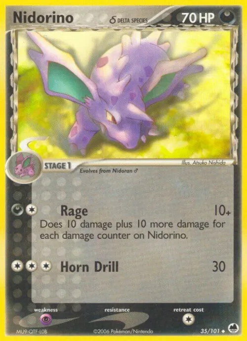 Nidorino (Delta Species) - Reverse Holo