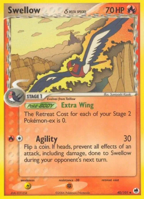 Swellow (Delta Species) - Reverse Holo