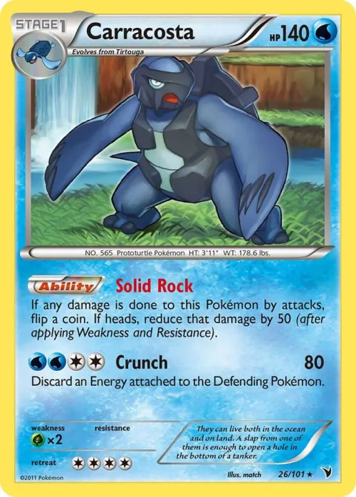 Carracosta - Reverse Holo