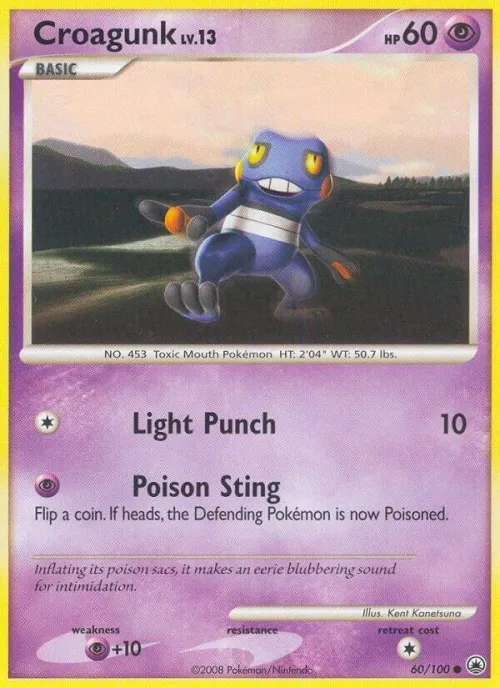 Croagunk - Reverse Holo