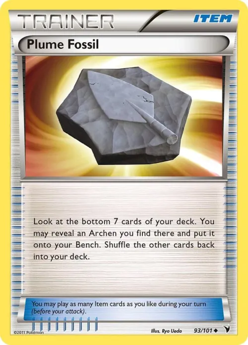 Plume Fossil - Reverse Holo