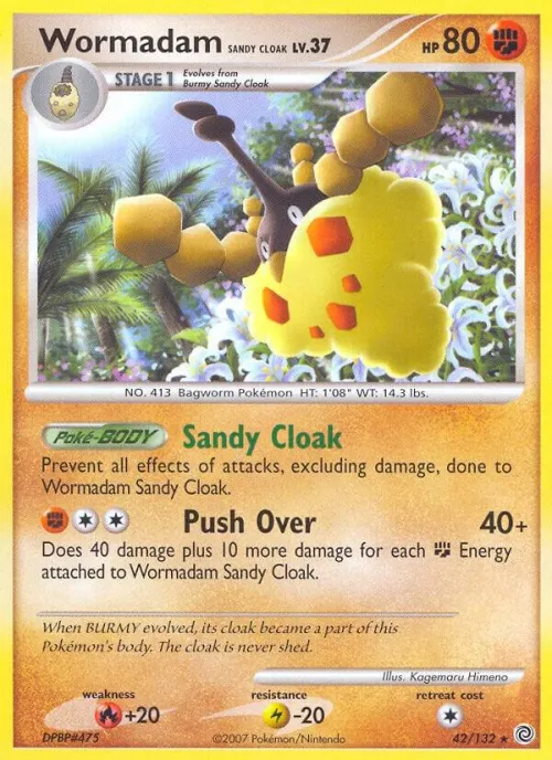 Wormadam Sandy Cloak - Reverse Holo