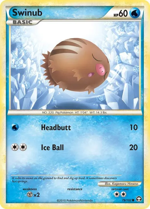 Swinub - Reverse Holo