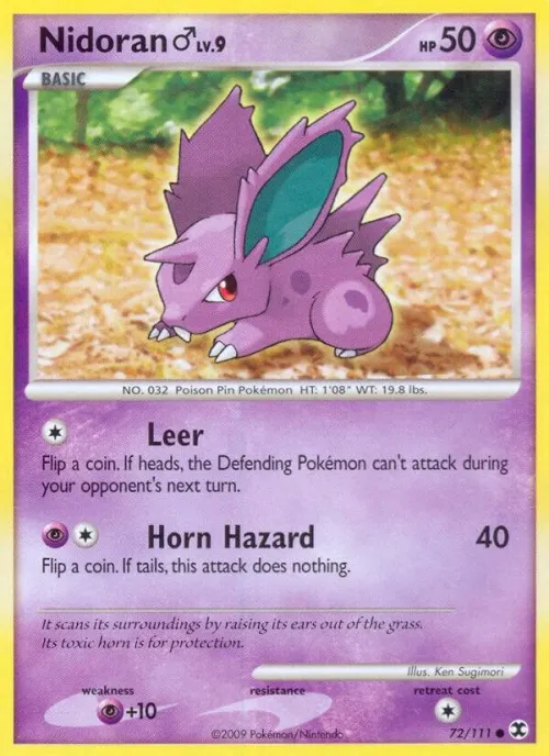 Nidoran M - Reverse Holo
