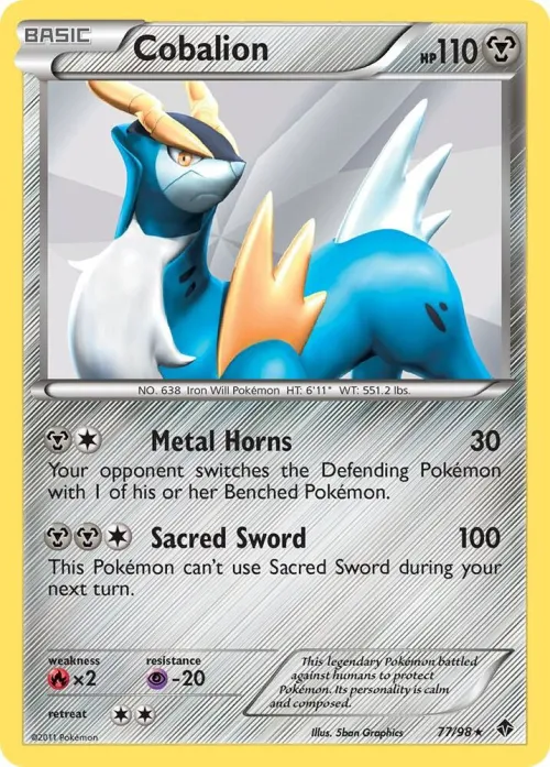 Cobalion - Reverse Holo