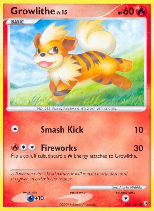 Growlithe - Reverse Holo