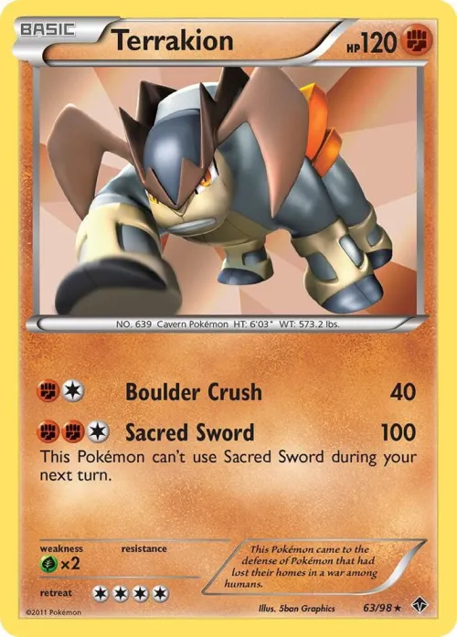 Terrakion - Reverse Holo