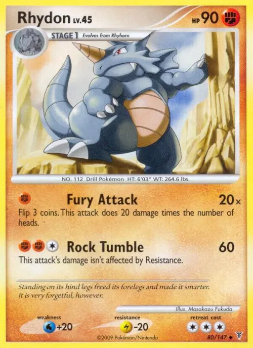 Rhydon - Reverse Holo