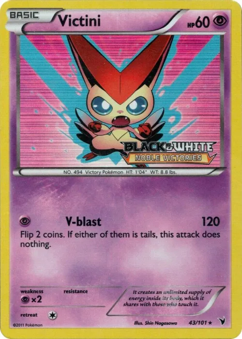 Victini - 43/101 (Prerelease) - Holo