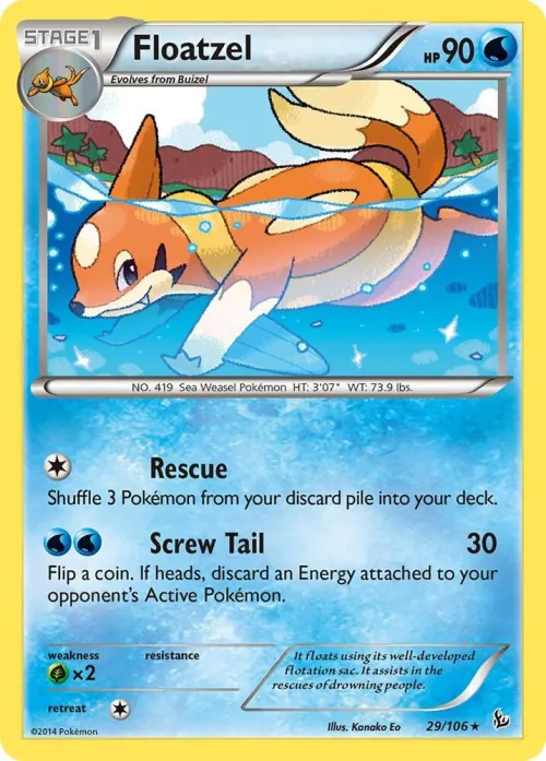Floatzel - Reverse Holo