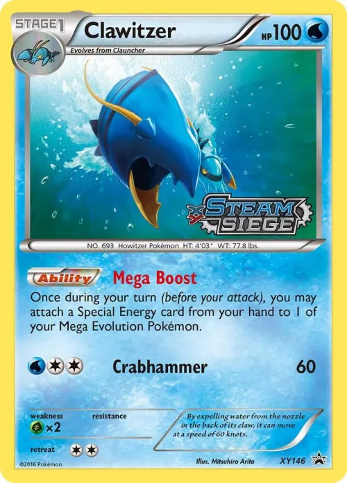 Clawitzer - Xy Steam Siege Prerelease