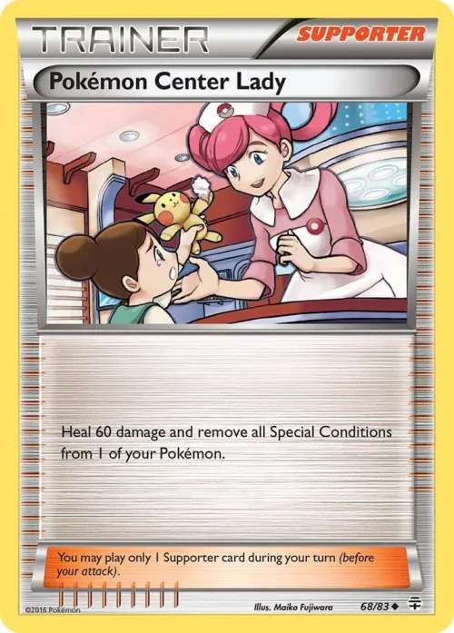 Pokemon Center Lady - Reverse Holo