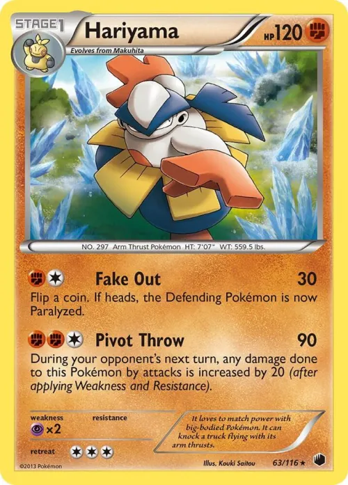 Hariyama - Reverse Holo
