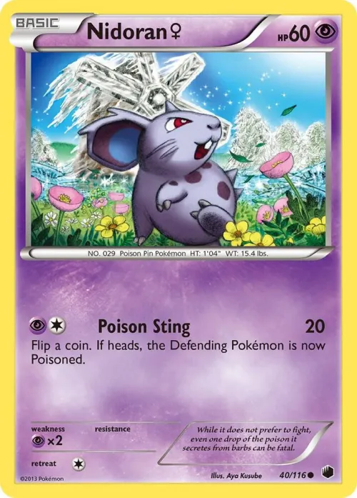 Nidoran F - Reverse Holo