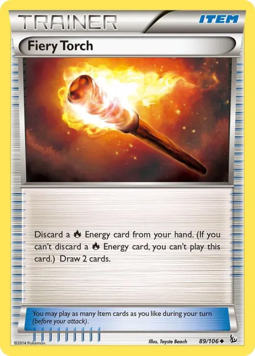 Fiery Torch - Reverse Holo
