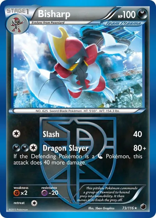 Bisharp (Team Plasma) (73) - Reverse Holo
