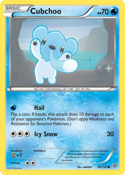 Cubchoo - Reverse Holo