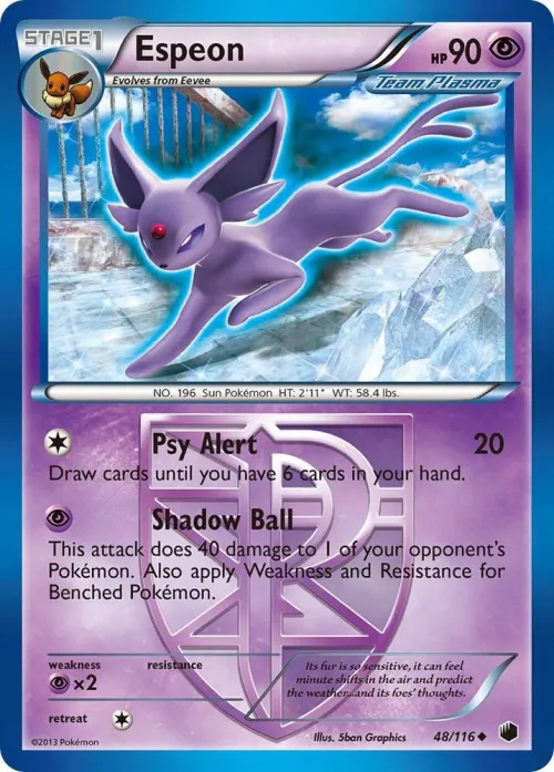 Espeon (Team Plasma) - Reverse Holo