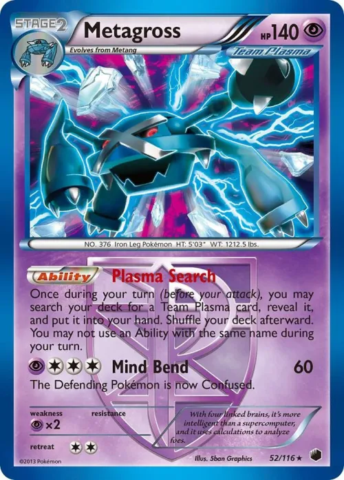 Metagross (Team Plasma) - Holo