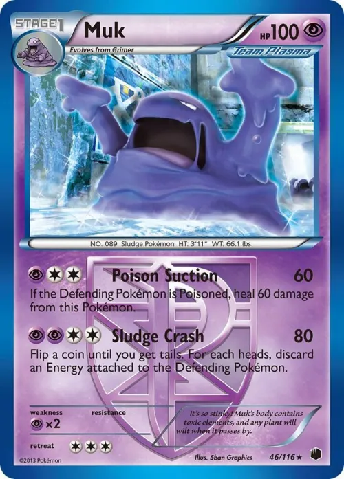 Muk (Team Plasma) - Reverse Holo