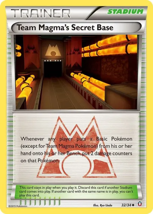 Team Magma's Secret Base - Reverse Holo