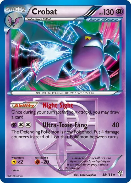 Crobat (Team Plasma) - Holo