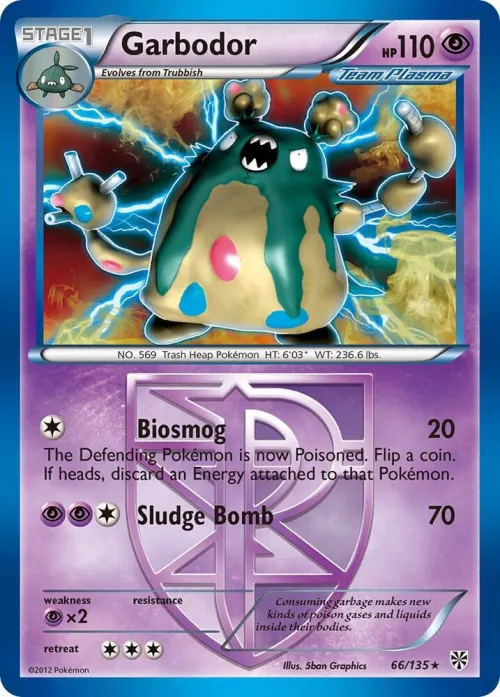 Garbodor (Team Plasma) (66) - Holo