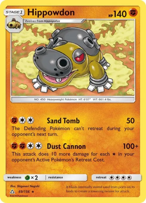 Hippowdon - Reverse Holo