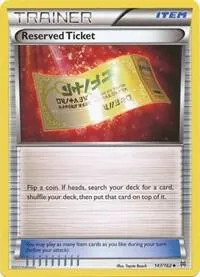 Reserved Ticket - Reverse Holo