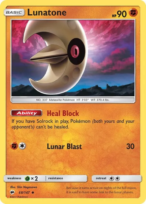 Lunatone - Reverse Holo