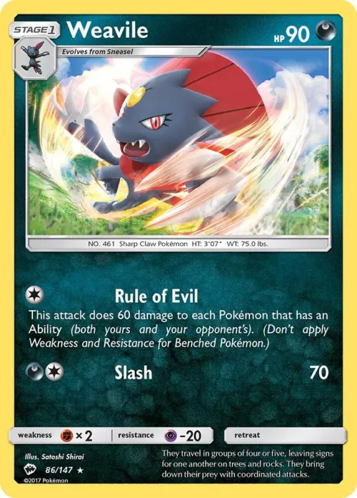Weavile - Reverse Holo