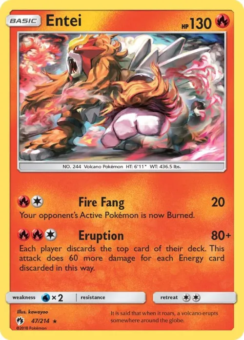 Entei - Reverse Holo