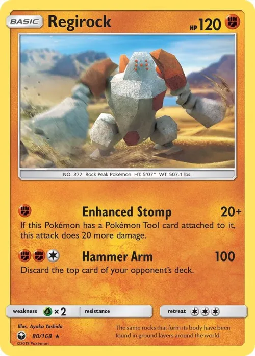 Regirock - Reverse Holo