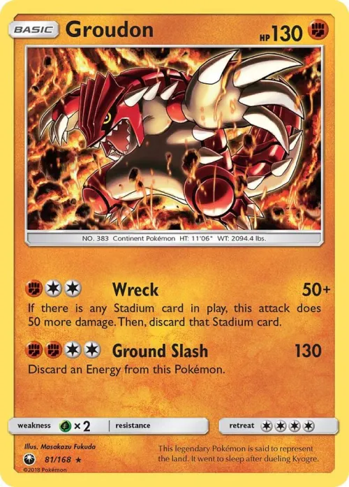 Groudon - Reverse Holo