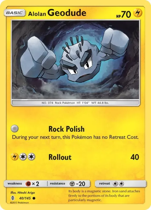 Alolan Geodude - Reverse Holo