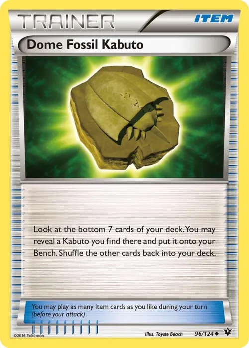 Dome Fossil Kabuto - Reverse Holo